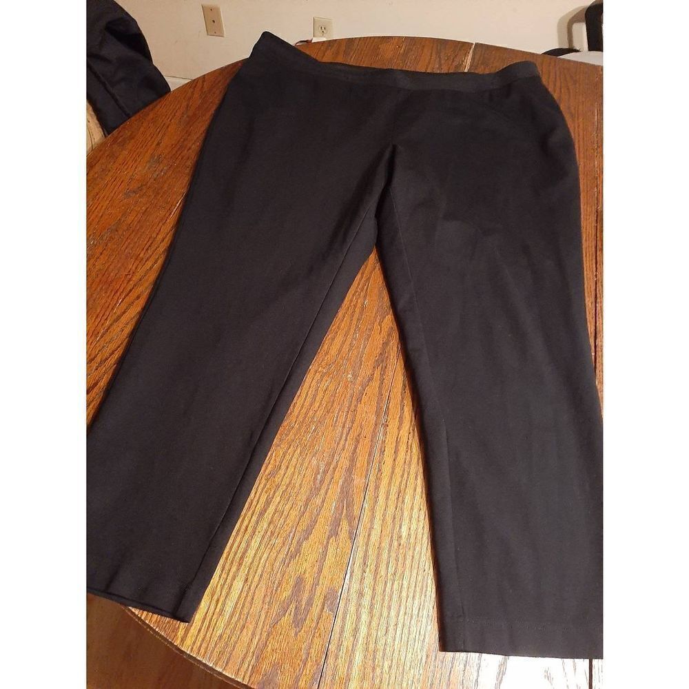 Size 24W I.N.C. Black Pants Slacks Trousers Elastic Waist